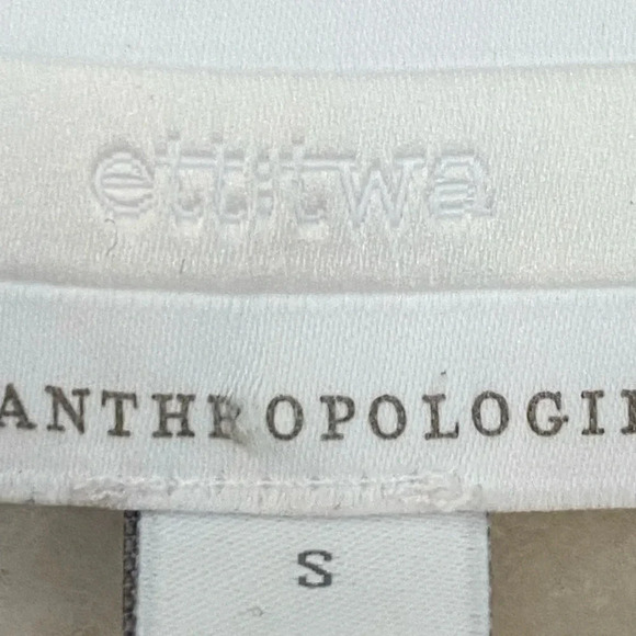 Anthropologie Ett:Twa Pink Buffalo Check Thick Open Shacket Coatigan Size Small - Picture 8 of 9